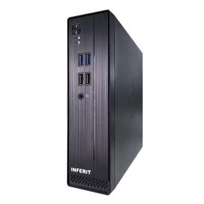 Корпус FoxLine FL-105-AD120-DC-INF, mITX case (2L), 2*USB2.0+2*USB3.0, 1*combo audio, 40mm Fan, VESA