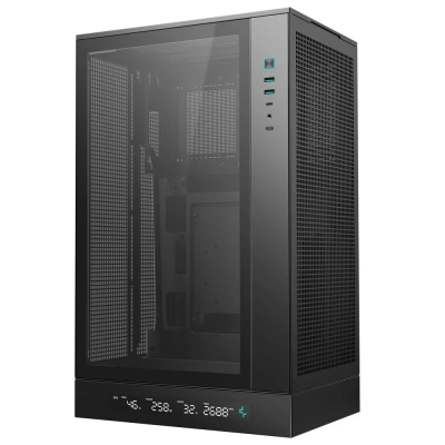 Корпус Deepcool CH270 Digital без БП, черный, MicroATX/​miniITX