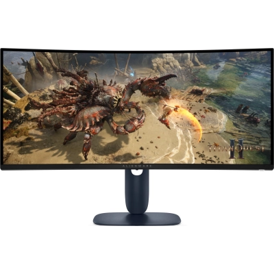 Монитор Dell AW3425DWM 1500R 34 Black, 21:9, VA, UWQHD, 1ms, 400cd, 180Hz, HDMI, DP, USB, HAS