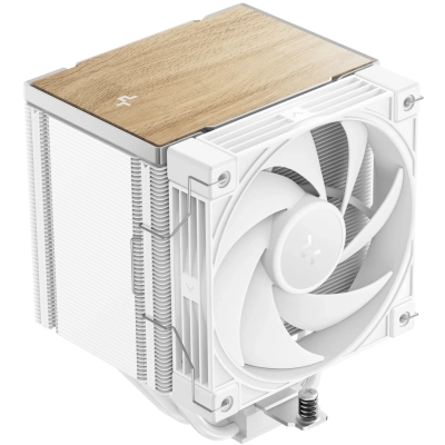 Кулер DEEPCOOL AK500 G2 WH LGA1851/1700/1200/115X/AM5/AM4 (TDP 240W, PWM, Fan 120mm, 5 тепл. трубок, Copper Base, Wood-grain top cover, белый)