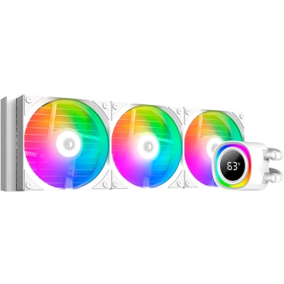 СВО ID-COOLING FX360 TD White LGA1851/1700/1200/115X/AM4/AM5 (TDP 350W, ARGB Fan and Pump, PWM, Triple Fan 120mm, бел)