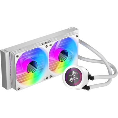СВО 1STPLAYER TS4 240 White (TS4-240-WH) /​ 2x120mm, ARGB, IPS display