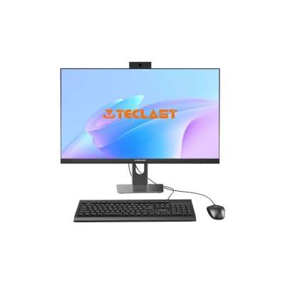 Моноблок Teclast T27 Air (14450HX16G512FKRU) 27 2K i5 14450HX (2.4) 16Gb SSD512Gb Iris Xe CR Win11Pro GbitEth WiFi BT 120W клавиатура мышь Cam черный