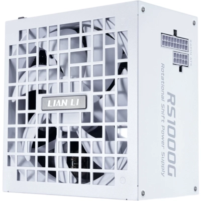 Блок питания Lian Li RS1000G (G9P.RS1000G.WH00.RU) / White / ATX 3.1, 1000W, 80 Plus Gold, PCIe 5.1, APFC, USB HUB, 135mm FDB Fan, Fully Modular