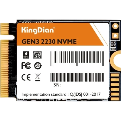 SSD KingDian G33 (G33 NVME M.2-512GB) 512Gb, M.2 2230, PCI-E 3.0 x4, 1730/​1300MBs, NVMe, 300TBW