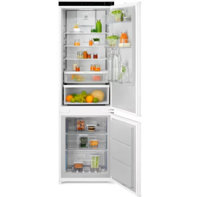 Встраиваемый холодильник ELECTROLUX ENT6MD18S3 комбинированный, No Frost (морозильная камера) электронное управление, полезный объём 248л