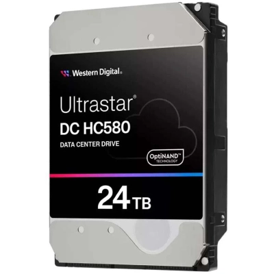 HDD WD Ultrastar DC HC580 WUH722424AL5204 SAS Server 24Tb 7200 12Gb/​s 512MB 1 year warranty