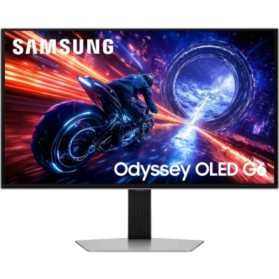 Монитор Samsung Odyssey OLED G6 G60SF (LS27FG602SIXCI) Silver QHD (2560x1440), OLED, 500Hz, HDMIx2+DP
