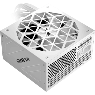 Блок питания 1STPLAYER Ack Bronze 750W White (HA-750AA2-WH) / ATX 3.1, PCIe 5.1, APFC, 80 Plus Bronze, full Teapo caps, 140mm fan, non-modular