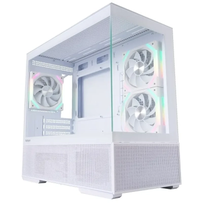 Корпус 1STPLAYER CV6 ARGB White (CV6-WH-2FAR-W-2FH7R-W-1FH7-W) /​ mATX /​ 3x120mm ARGB 2x120mm fans