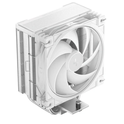 Кулер DEEPCOOL AG400 G2 WH LGA1851/1700/AM5/AM4 (TDP 230W, PWM, Fan 120mm, 4 тепл. трубки, белый) Ret