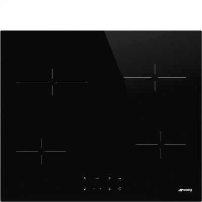 Варочная поверхность SMEG SE264TD2 60см, прямой край, 4 зоны нагрева, Hi-Light, 9 уровней мощности, автоматическое выключение