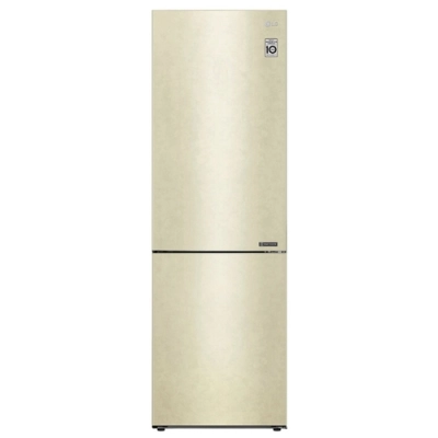 Холодильник LG GA-B509CECL бежевый двухкамерный 203x59.5x68.2см Общий объем холодильной камеры 384 л Общий объем морозильной камеры 107 л Морози