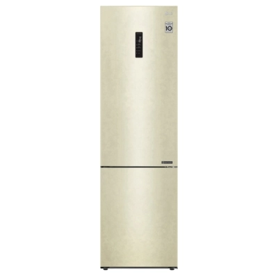 Холодильник LG GA-B509CESL бежевый двухкамерный 203x59.5x68.2см Общий объем холодильной камеры 384 л Общий объем морозильной камеры 107 л дисплей