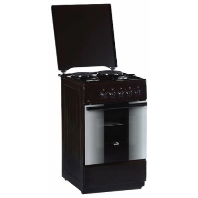 Плита комбинированная Flama RK 2211 B коричневый, 85x50x60смм, газовые конфорки 2, электр. конфорки 2, духовка 50л