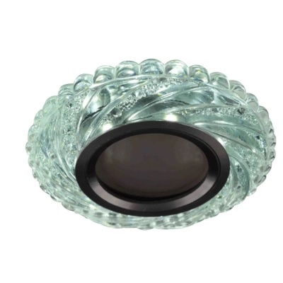 Светильник HIPER (H068-1) встраиваемый прозрачный круглый MR16+3Вт LED диаметр 9,5см LED + GU5.3