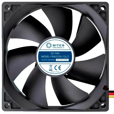 Вентилятор 5bites FB9225S-12L2 92X25 / Sleeve / 1800RPM / 2P