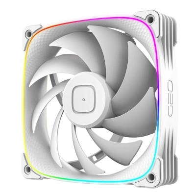 Вентилятор Geometric Future Squama 3003W-12 White (1F3003W112000) 120mm /​ ARGB, PWM, 120x120x30 mm, 800-2300 RPM, 84.0 CFM, 35.8 dBA