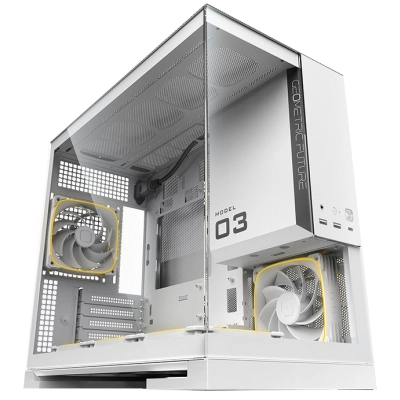 Корпус Geometric Future Model 3 White with fans (1AM3NZWT00110) / mATX / 5x120mm ARGB fans