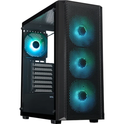 Корпус XASTRA A311 4ARGB-C6 Black (A311-4FC12A-C6) ATX/​Mesh/​ full-size TG /​ 4x120mm FC120 ARGB PWM fans/​Argb+PWM HUB 6port