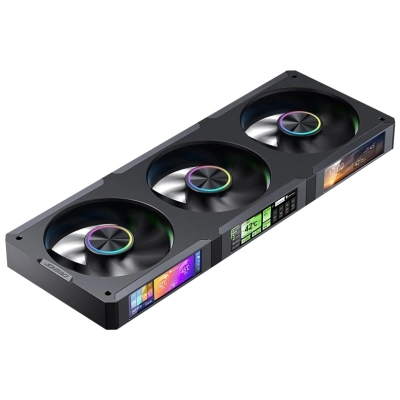 Вентилятор JONSBO ZC-360B (3 in 1) 363.8х130х28мм (PWM, ARGB LED, 700-2400об/мин, черный) Retail