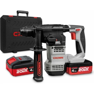 Аккум перфоратор CROWN CT28001HX-4 BMC (2 Акк*4Ач + ЗУ)