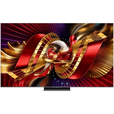 Телевизор 85 TCL 85C8L черный Mini LED 3840x2160, 4K Ultra HD, 144 Гц, Wi-Fi, Smart TV, Google TV