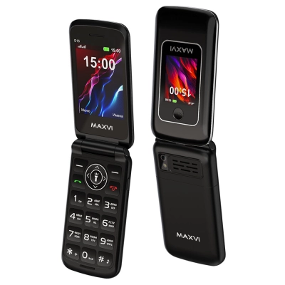 Мобильный телефон Maxvi E15 черный