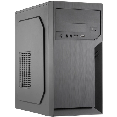 Корпус Foxline FL-702 (FL-702-FZ500R) mATX, 1x5.25ext, 1x3.5ext, 2x3.5int, 2xUSB2.0, HDA, w/o FAN, w/500W ATX PSU, w/1.2m EU pwr cord