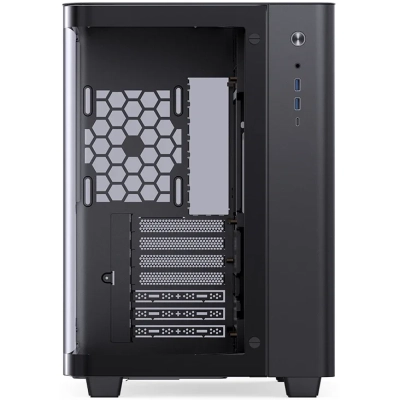 Корпус JONSBO TK-3 Black без БП, боковая панель из закаленного стекла (панорама), mini-ITX, micro-ATX, ATX, черный