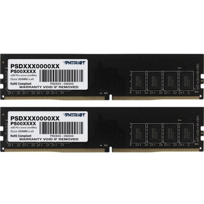ОЗУ Patriot Memory DDR 4 DIMM 32Gb (16Gbx2) PC25600, 3200Mhz, PATRIOT Signature (PSD432G3200K) (retail)
