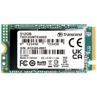 SSD Transcend MTE400S (TS512GMTE400S) 512GB, 3D TLC Nand, M.2 2242 , PCI-E 4x R/​W - 2000/​900 MB/​s