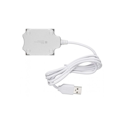 Разветвитель USB 2.0 Buro BU-HUB4-0.5-U2.0-Candy 4порт. серебристый