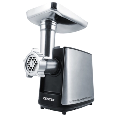 Мясорубка Centek CT-1617 <2000Bт> SLIM дизайн, реверс, V8, стальной коннектор, алюм. лоток