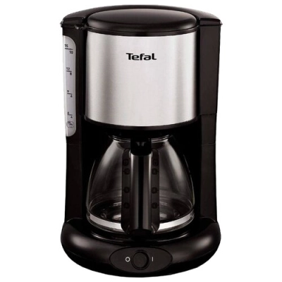 Кофеварка капельная Tefal CM361838 серебристый/черный