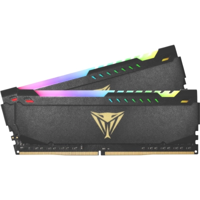 ОЗУ Patriot Memory DDR 4 DIMM 64Gb (32Gbx2) PC28800, 3600Mhz, CL20, PATRIOT Viper Steel RGB Kit (PVSR464G360C0K) (retail)