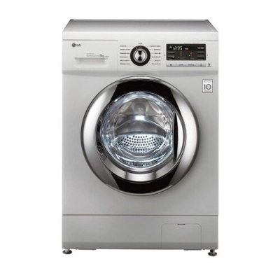 Стиральная машина LG F1296TD4 85x60x55см кл.:A  фронт. макс.:8кг серебристый, 1200 об/​мин цвет барабана - хром