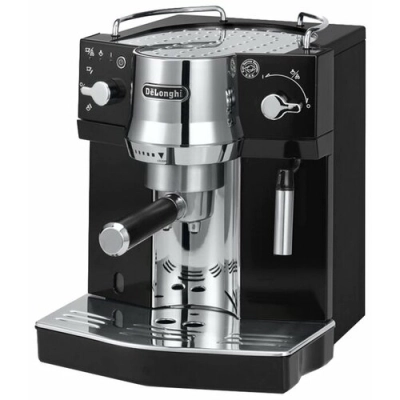 Кофеварка эспрессо Delonghi EC820.B серебристый/черный