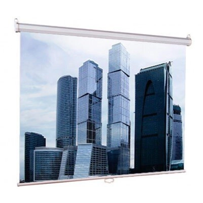 [LEP-100101] Настенный экран Lumien Eco Picture 150х150 см Matte White восьмигранный корпус, возможность потолочн./​настенного крепления, уровень в комплекте 1:1 (треугольная упаковка)