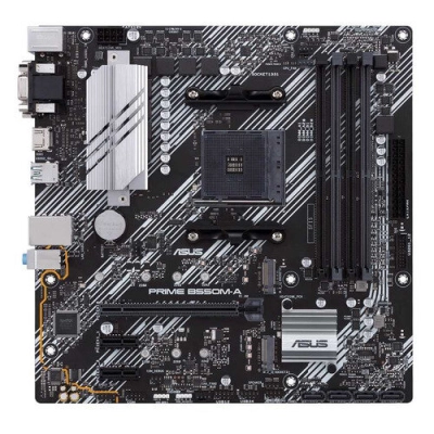 MB sAM4 ASUS PRIME B550M-A, AMD B550, mATX, 4xDDR4, 1xPCI-E4.0x16/​2xPCI-E3.0x1, 4xSATA3/​2xM.2, RTL8111H, ALC887, 6xUSB3.2, DVI-D/​HDMI/​D-SUB, PS/​2