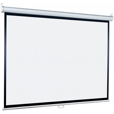 [LEP-100106] Настенный экран Lumien Eco Picture 127х127см (рабочая область 121х121 см) Matte White восьмигранный корпус, возможность потолочн./​настенного крепления, уровень в комплекте, 1:1 (треугольная упаковка)