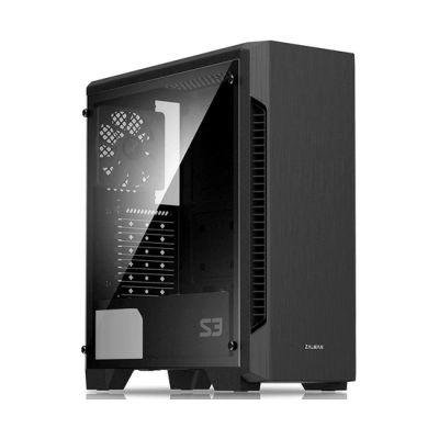 Корпус Zalman Miditower S3 TG черный без БП ATX 5x120mm 2xUSB2.0 1xUSB3.0 audio bott PSU