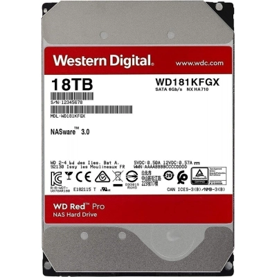 HDD WD Original SATA-III 18Tb WD181KFGX NAS Red Pro (7200rpm) 512Mb 3.5