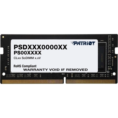 ОЗУ PATRIOT Signature PSD416G32002SSO-DIMM DDR 4 DIMM 16Gb PC25600, 3200Mhz, (retail)