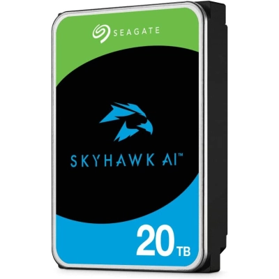HDD Seagate SkyHawk AI ST20000VE002 20TB, 3.5, 7200 RPM, SATA-III, 512e, 256MB, для систем видеонаблюдения