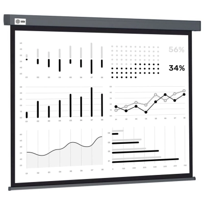 Экран Cactus CS-PSW-180X180-SG Wallscreen настенно-потолочный рулонный серый