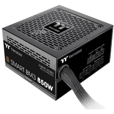 Блок питания Thermaltake Smart BM3 (PS-SPD-0850MNFABE-3) Gen.5 ATX 850W 80+ bronze 24pin APFC 120mm fan 12xSATA Cab Manag RTL