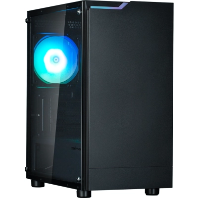 Корпус ZALMAN T4 Plus, MATX, Black, Window, 1 x Combo (3.5'' or 2.5''), 1x3.5'', 2x2.5, 1xUSB2.0, 2xUSB3.0, REAR 1x120mm ARGB