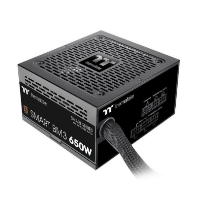 Блок питания Thermaltake Smart BM3 650 (PS-SPD-0650MNFABE-3)/Semi Modular/Non Light/Full Range/Analog/80 Plus Bronze/EU/JP Main CAP/All Flat Cables