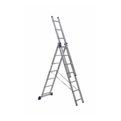 Лестница Alumet H3 5307 алюминиевая трехсекционная 3*7